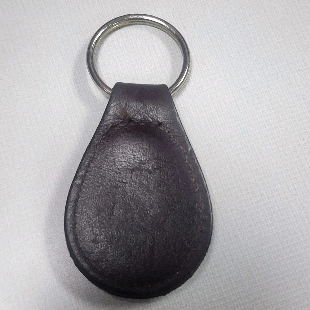 Vintage Beat Buy Brown Leather Token Keychain Vintage Key Ring